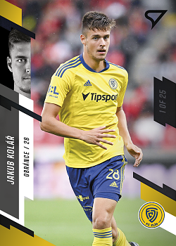 Jakub Kolar Zlin SportZoo FORTUNA:LIGA 2023/24 1. serie Black /25 #178