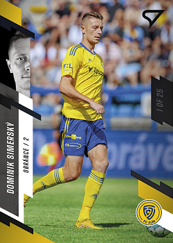Dominik Simersky Zlin SportZoo FORTUNA:LIGA 2023/24 1. serie Black /25 #179
