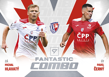 Hlavaty - Cerny Pardubice SportZoo FORTUNA:LIGA 2023/24 1. serie Fantastic Combo #FC-16