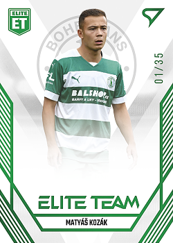 Matyas Kozak Bohemians Praha SportZoo FORTUNA:LIGA 2023/24 1. serie Elite Team /35 #ET-12