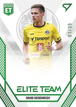 David Heidenreich Hradec Kralove SportZoo FORTUNA:LIGA 2023/24 1. serie Elite Team /35 #ET-19