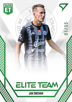 Jan Suchan Ceske Budejovice SportZoo FORTUNA:LIGA 2023/24 1. serie Elite Team /35 #ET-24