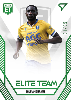 Soufiane Drame Teplice SportZoo FORTUNA:LIGA 2023/24 1. serie Elite Team /35 #ET-27