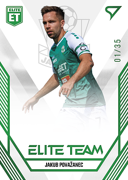 Jakub Povazanec Jablonec SportZoo FORTUNA:LIGA 2023/24 1. serie Elite Team /35 #ET-29