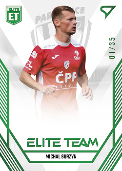 Michal Surzyn Pardubice SportZoo FORTUNA:LIGA 2023/24 1. serie Elite Team /35 #ET-31