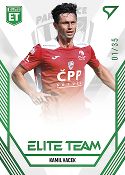 Kamil Vacek Pardubice SportZoo FORTUNA:LIGA 2023/24 1. serie Elite Team /35 #ET-32