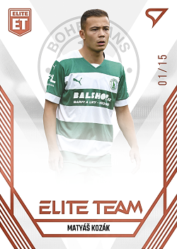 Matyas Kozak Bohemians Praha SportZoo FORTUNA:LIGA 2023/24 1. serie Elite Team /15 #ET-12