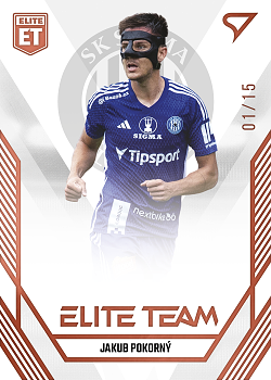 Jakub Pokorny Sigma Olomouc SportZoo FORTUNA:LIGA 2023/24 1. serie Elite Team /15 #ET-15
