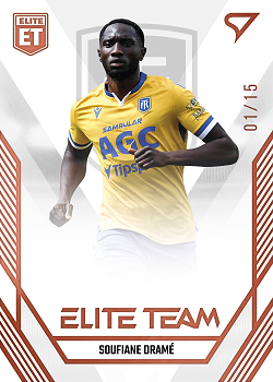 Soufiane Drame Teplice SportZoo FORTUNA:LIGA 2023/24 1. serie Elite Team /15 #ET-27