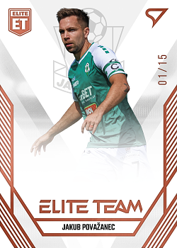Jakub Povazanec Jablonec SportZoo FORTUNA:LIGA 2023/24 1. serie Elite Team /15 #ET-29