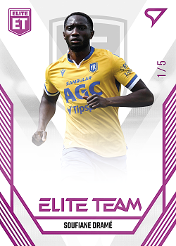 Soufiane Drame Teplice SportZoo FORTUNA:LIGA 2023/24 1. serie Elite Team /5 #ET-27