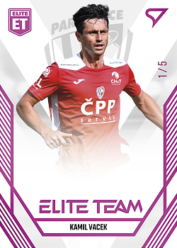 Kamil Vacek Pardubice SportZoo FORTUNA:LIGA 2023/24 1. serie Elite Team /5 #ET-32