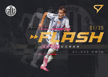 Jan Suchan Ceske Budejovice SportZoo FORTUNA:LIGA 2023/24 1. serie Flash Limited /35 #FS-12