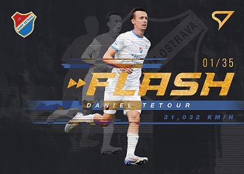 Daniel Tetour Banik Ostrava SportZoo FORTUNA:LIGA 2023/24 1. serie Flash Limited /35 #FS-13