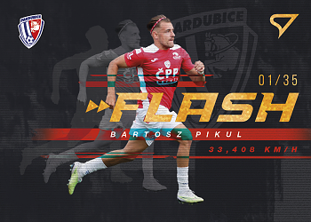 Bartosz Pikul Pardubice SportZoo FORTUNA:LIGA 2023/24 1. serie Flash Limited /35 #FS-16