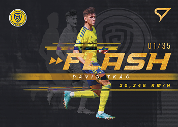 David Tkac Zlin SportZoo FORTUNA:LIGA 2023/24 1. serie Flash Limited /35 #FS-17