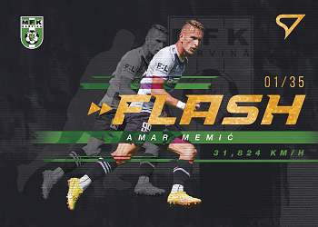 Amar Memic Karvina SportZoo FORTUNA:LIGA 2023/24 1. serie Flash Limited /35 #FS-18