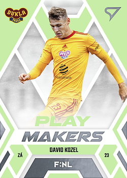 David Kozel Dukla Praha SportZoo FORTUNA:LIGA 2023/24 1. serie F:NL Playmakers #NL-04