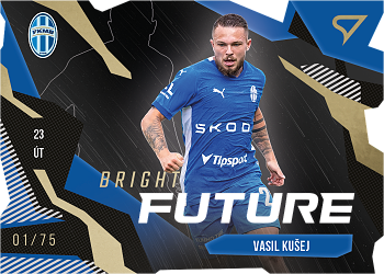Vasil Kusej Mlada Boleslav SportZoo FORTUNA:LIGA 2023/24 1. serie Bright Future Die Cut Limited /75 #BF-6