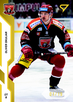 Oliver Okuliar Hradec Kralove Tipsport ELH 2022/23 SportZoo 2. serie Gold /19 #290