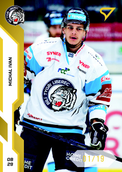 Michal Ivan Liberec Tipsport ELH 2022/23 SportZoo 2. serie Gold /19 #302