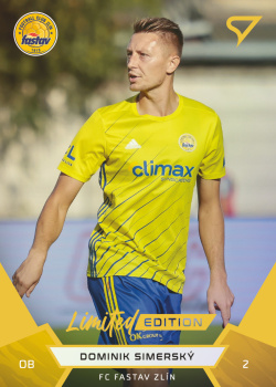 Dominik Simersky Zlin SportZoo FORTUNA:LIGA 2021/22 2. serie Gold /99 #238