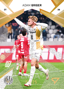 Adam Griger Hradec Kralove SportZoo Chance Liga 2024/25 2. serie Gold Glitter /25 #269