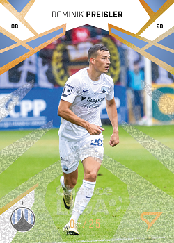 Dominik Preisler Liberec SportZoo Chance Liga 2024/25 2. serie Gold Glitter /25 #287