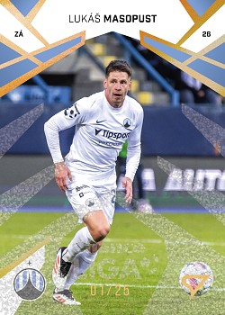 Lukas Masopust Liberec SportZoo Chance Liga 2024/25 2. serie Gold Glitter /25 #290