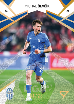 Michal Sevcik Mlada Boleslav SportZoo Chance Liga 2024/25 2. serie Gold Glitter /25 #247
