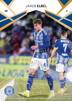 Jakub Elbel Olomouc SportZoo Chance Liga 2024/25 2. serie Gold Glitter /25 #294