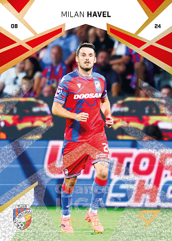 Milan Havel Viktoria Plzen SportZoo Chance Liga 2024/25 2. serie Gold Glitter /25 #223