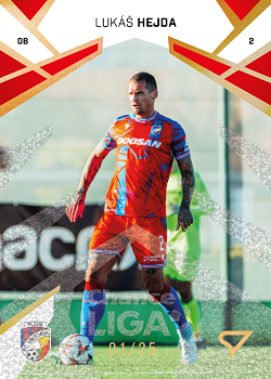 Lukas Hejda Viktoria Plzen SportZoo Chance Liga 2024/25 2. serie Gold Glitter /25 #224