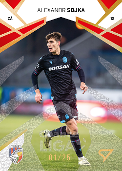 Alexandr Sojka Viktoria Plzen SportZoo Chance Liga 2024/25 2. serie Gold Glitter /25 #229