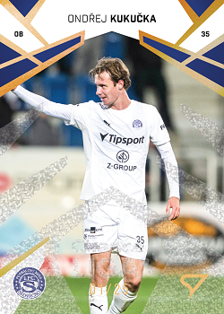 Ondrej Kukucka Slovacko SportZoo Chance Liga 2024/25 2. serie Gold Glitter /25 #250