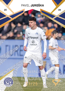 Pavel Juroska Slovacko SportZoo Chance Liga 2024/25 2. serie Gold Glitter /25 #255