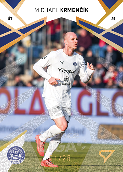 Michael Krmencik Slovacko SportZoo Chance Liga 2024/25 2. serie Gold Glitter /25 #260