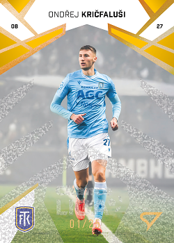 Ondrej Kricfalusi Teplice SportZoo Chance Liga 2024/25 2. serie Gold Glitter /25 #274