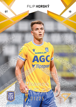 Filip Horsky Teplice SportZoo Chance Liga 2024/25 2. serie Gold Glitter /25 #278