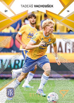 Tadeas Vachousek Teplice SportZoo Chance Liga 2024/25 2. serie Gold Glitter /25 #279