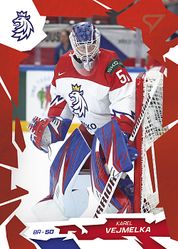Karel Vejmelka Reprezentace Hokejove Cesko 2026 SportZoo Scarlet Red #02
