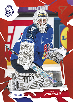 Josef Korenar Reprezentace Hokejove Cesko 2026 SportZoo Scarlet Red #04