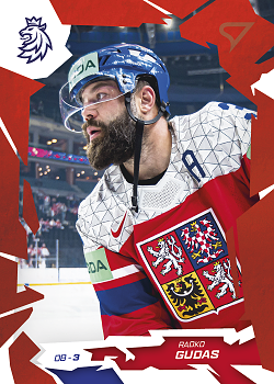 Radko Gudas Reprezentace Hokejove Cesko 2026 SportZoo Scarlet Red #09