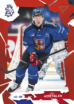 Jan Kostalek Reprezentace Hokejove Cesko 2026 SportZoo Scarlet Red #13