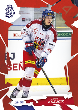 Jakub Krejcik Reprezentace Hokejove Cesko 2026 SportZoo Scarlet Red #14