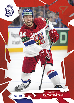 Tomas Kundratek Reprezentace Hokejove Cesko 2026 SportZoo Scarlet Red #16