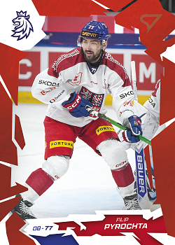 Filip Pyrochta Reprezentace Hokejove Cesko 2026 SportZoo Scarlet Red #17