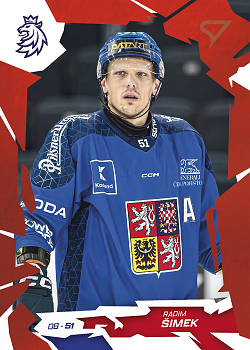 Radim Simek Reprezentace Hokejove Cesko 2026 SportZoo Scarlet Red #20