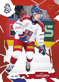 Jiri Tichacek Reprezentace Hokejove Cesko 2026 SportZoo Scarlet Red #22