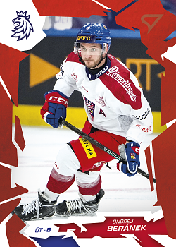 Ondrej Beranek Reprezentace Hokejove Cesko 2026 SportZoo Scarlet Red #24